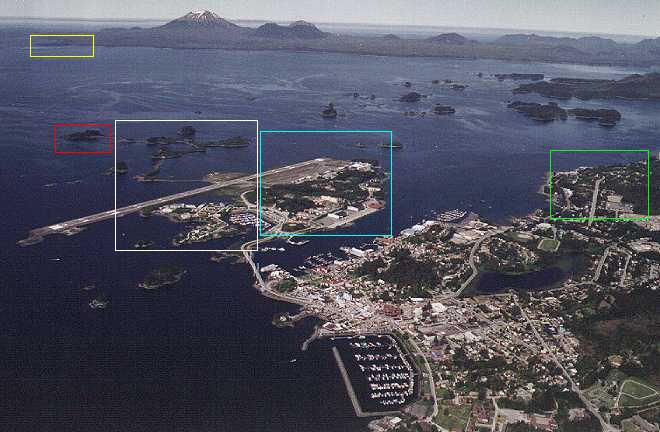 Locations of some of the Forts around Sitka(CLICK ON LINKS)